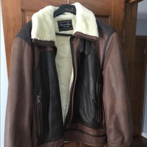 Brown bomber pilots coat. Big and tall 5xl
